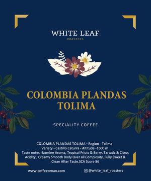 Open image in slideshow, White Leaf Coffee Colombia Tolima
